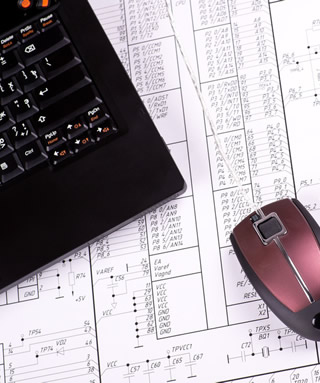 Laptop and mouse